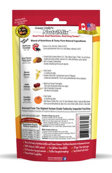 Benny Bullies - NutriMix -Sweet Potato, Banana, Apple, and Pumpkin.