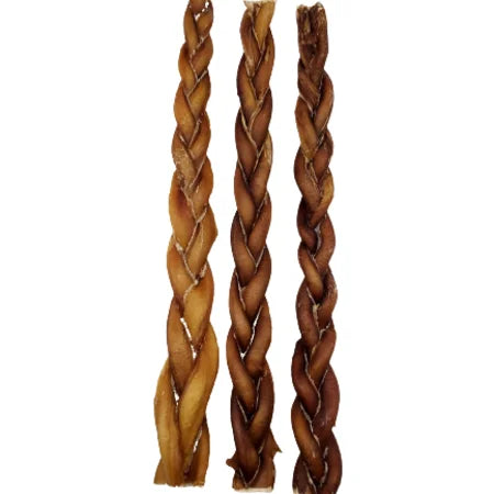 12″- Bully Stick – Braided Low Odour -JUMBO
