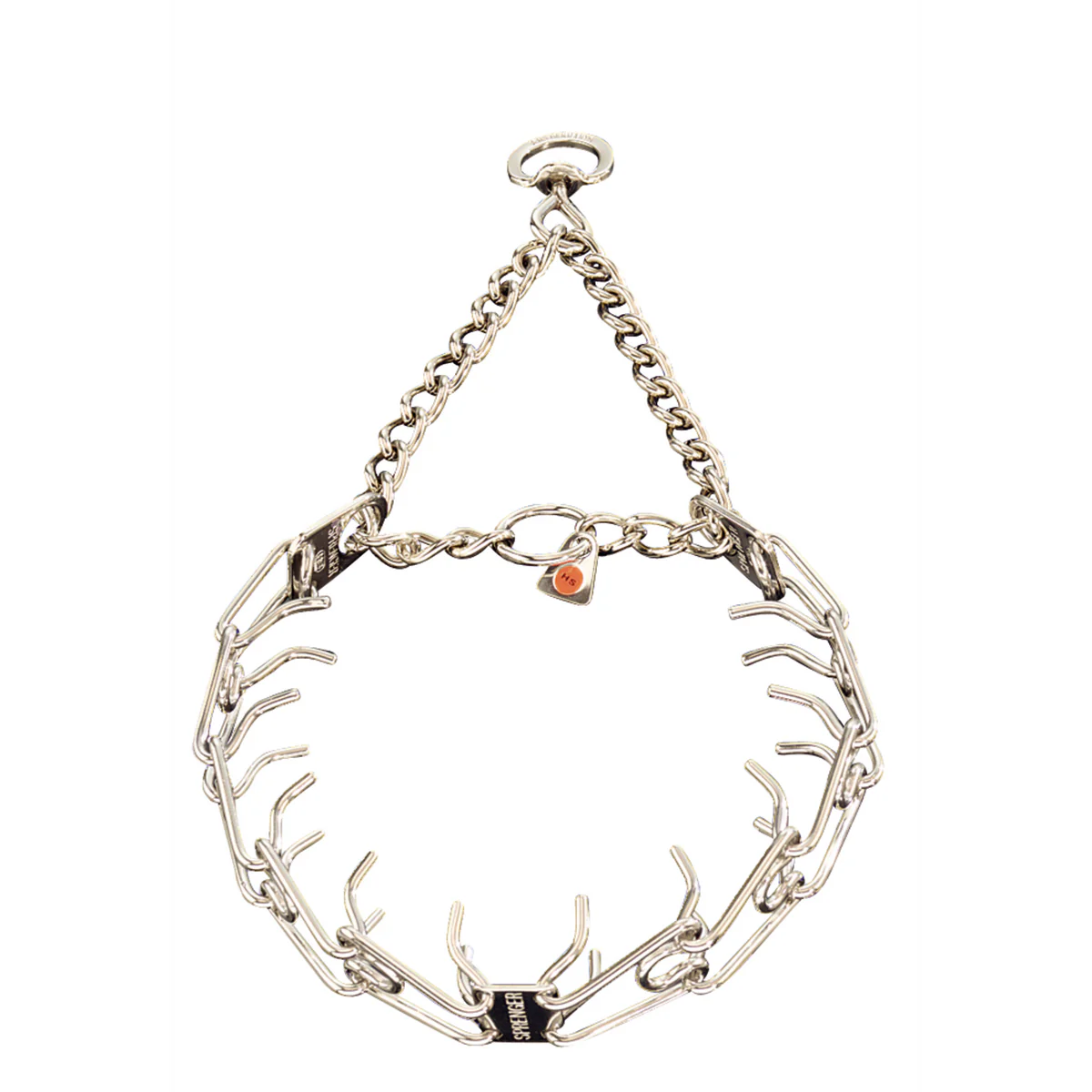 4.0 mm ULTRA-PLUS Training Collar with Center-Plate and Assembly Chain - Stainless steel