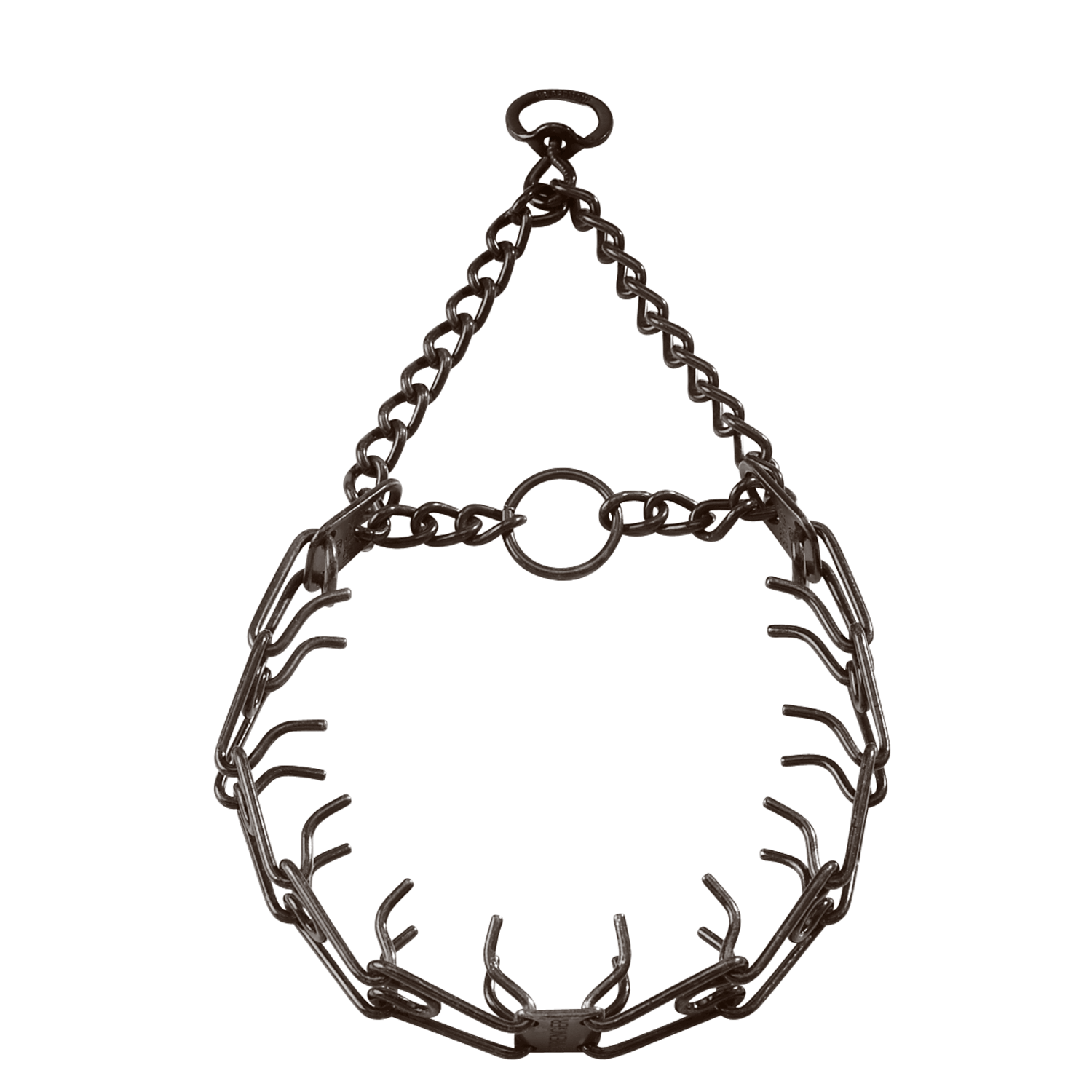 ULTRA-PLUS Training Collar with Center-Plate and Assembly Chain - Steel browned