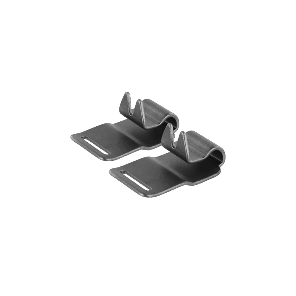 NeckTech Sport Prongs- Stainless steel black matt, 3 cm / 1"