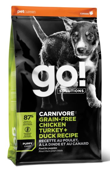 Go Carnivore Grain Free Chicken Turkey Duck Puppy Dog 22lb