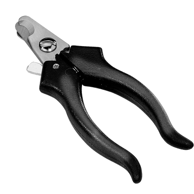 Premium Nail Clipper with Safety-Stop - black