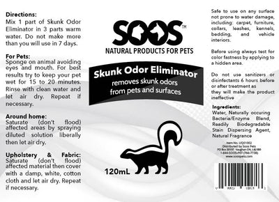 Natural Skunk Odor Eliminator 120mL